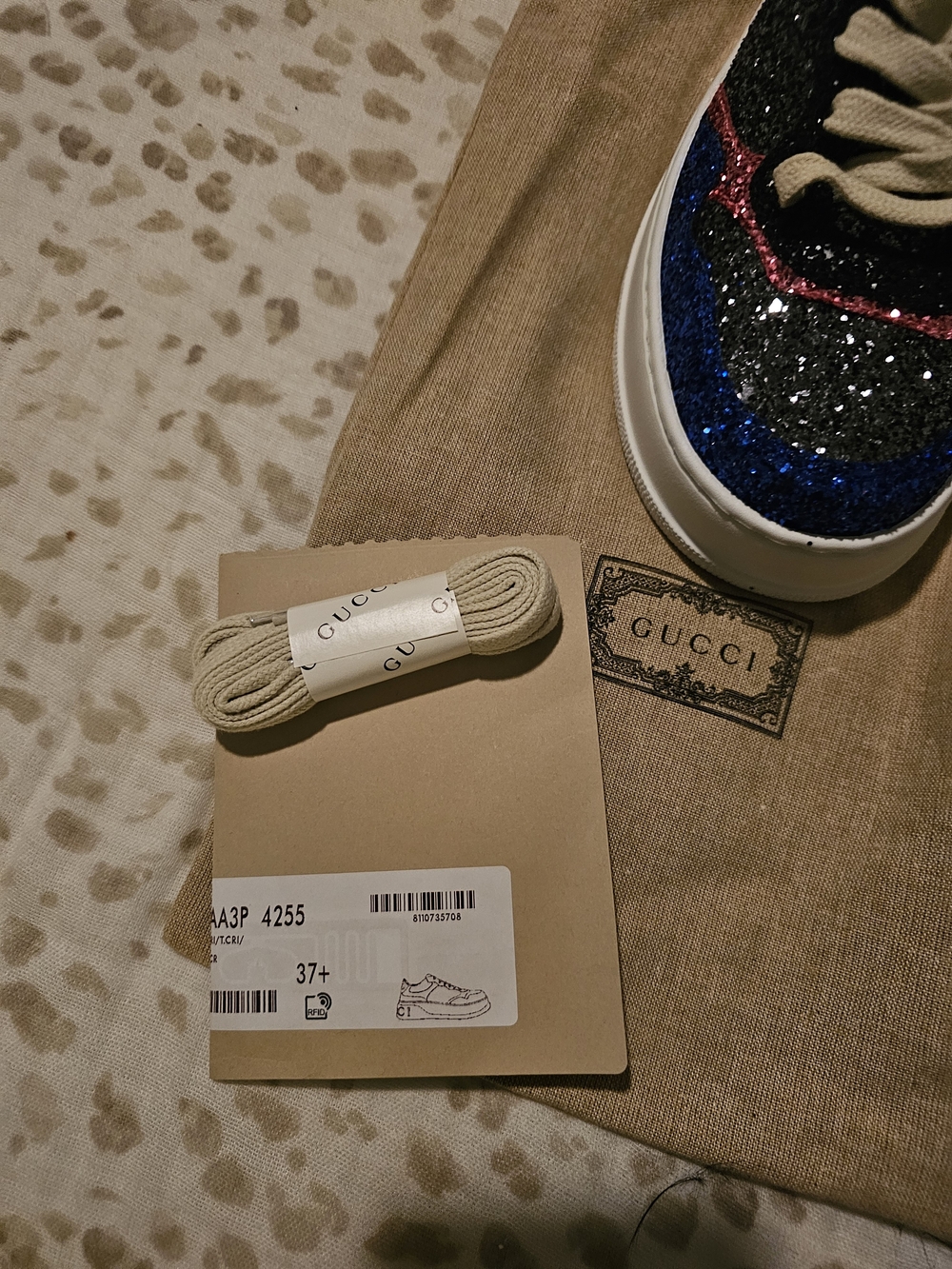 Gucci Glitter Platform Sneakers